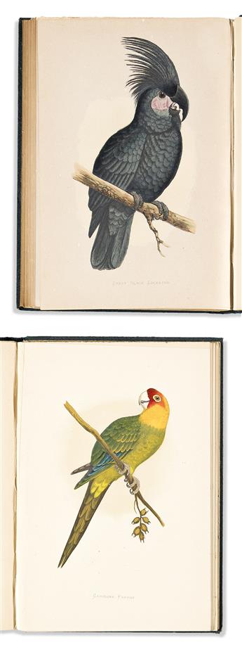 (BIRDS.) William Thomas Greene. Parrots in Captivity.